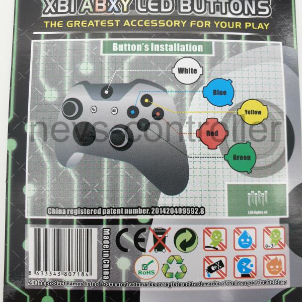 XBI Button ABXY Tasten Set LED Totenkopf